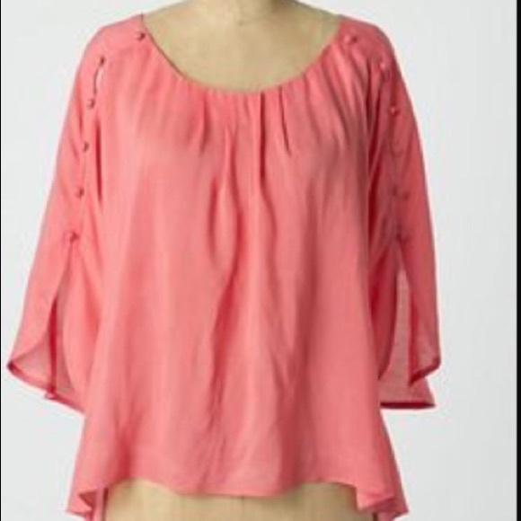 Anthropologie Tops - Anthropologie Maeve Braxton Button Sleeve Blouse